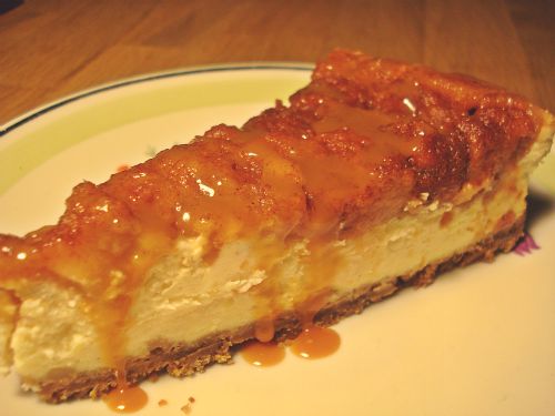 Mein Spekulatius-Cheesecake mit Bratapfel-Topping