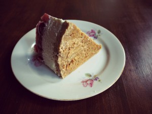 Keksboden des Strawberry Cheesecake aus Dinkel-Butterkeksen