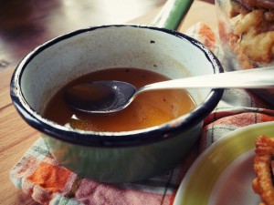Gebackene Aubergine: am besten schmeckts mit der Honig-Sherry-Soße